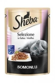 Sheba Pouch Somonlu Yaş 85 gr Kedi Maması kullananlar yorumlar